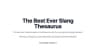 Slang Thesaurus logo