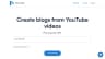 Video to Blog logo